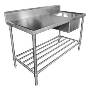 SINK BENCH WITH SPLASHBACK W900 X D600 X H900 SS1609C