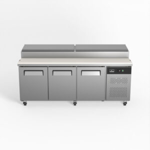 3 Door Saladette Fridge - 10 x 1/3 GN Trays - SH3000-800