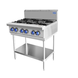 6 Burner Cook Top LPG AT80G6B-F-LPG
