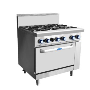 6 Burners With Oven LPG AT80G6B-O-LPG