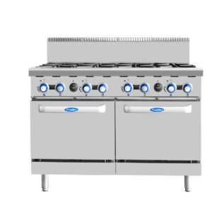 8 Burners With Oven LPG AT80G8B-O-LPG
