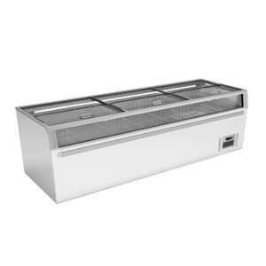 Supermarket Island Freezer With Glass Sliding Lids