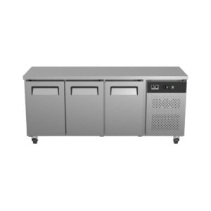 Commercial Three Door Worktop / Under Bench Fridge 600mm Depth