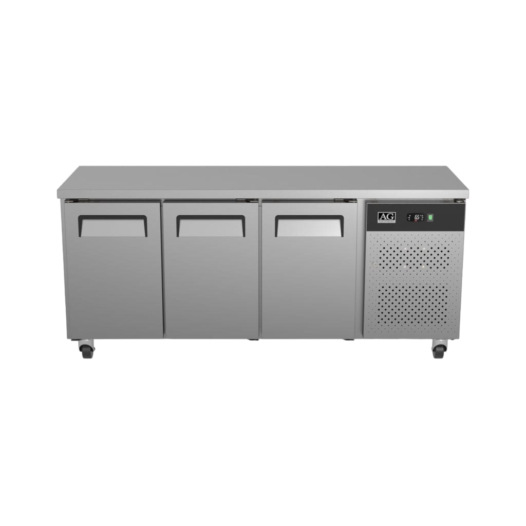 SLX3100TN Commercial three door worktop under bench fridge 600mm depth for commercial refrigeration Brisbane, Australia by Kitchen Appliances Warehouse