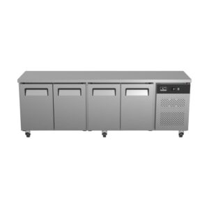 Commercial Four Door Worktop / Under Bench Fridge 600mm Depth