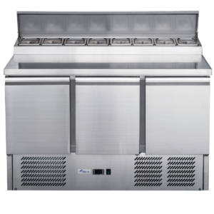 FED-X Three Door Salad Prep Fridge - XGNS1300D