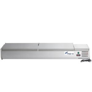 2NDs: FED-X Salad Bench with Stainless Steel Lids - XVRX1800/380S-VIC890