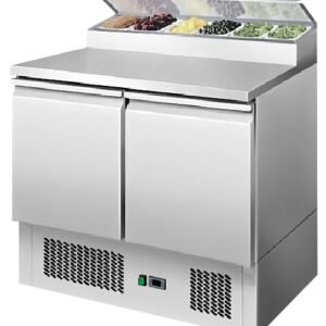 2 DOORS OPEN TOP SALADETTE FRIDGE W900 MM ESL3832