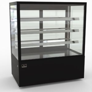Cake Showcase S/S Base, 3 Shelves 1.2m
