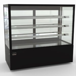 Cake Showcase S/S Base, 3 Shelves 1.5m