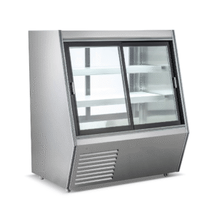 Bonvue Dual-Access Refrigerated Deli, Meat and Seafood Display Case - AMS-12DD