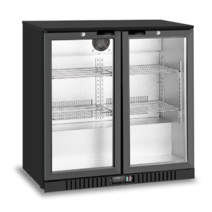 2 swing doors back bar cooler