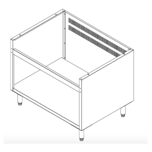 Brenner Forge 800 Series 900mm width Stainless Steel Cabinet Stand - BREG8-900E