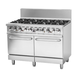 BRENNER Forge 800 Series 8 burners Gas Range with double Fan Forced Oven NG - BREG8RO-1200N