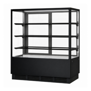 BONVUE Noir Prime 1200mm 3 Shelves Square Cake Display Cabinet - CVS120-3B