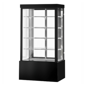 BONVUE Noir Grand 1200mm 4 Shelves Square Cake Display Cabinet - CVS120-4B