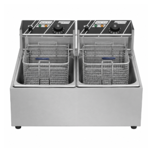 Benchstar 2 x 5.5L Double Tank Countertop Electric Fryer - EF-82E