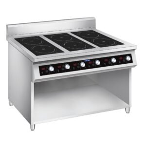 Ex-Showroom: Electmax 700 Series Induction 6-Burner Cooker with Splashback - EIC7-1200P-VIC1020