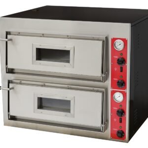 BakerMax Black Electric Panther Pizza Deck Oven - EP-2E