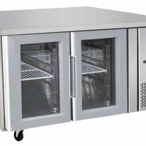 GLASS 2 DOOR COOLING FRIDGE TABLE 1360 MM EPF3721