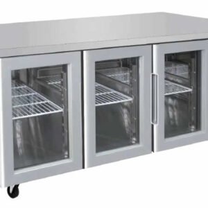 GLASS THREE DOOR COOLING FRIDGE TABLE 1795 MM EPF3731