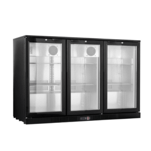Thermaster Under Bench three Heated Glass Doors Bar Fridge/Cooler with heater switch - LG-330TD