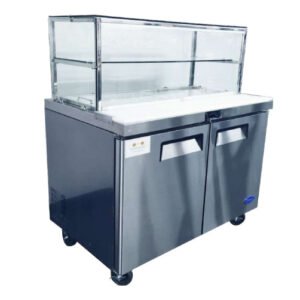 2 DOOR SANDWICH BAR WITH GLASS CANOPY 1530MM MSF8303G