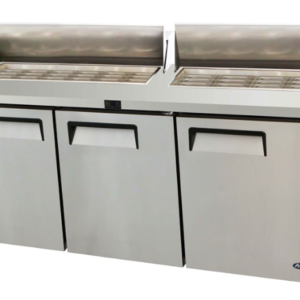 3DOOR SANDWICH PREPTABLE FRIDGE 1846MM MSF8308