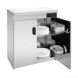 Stainless Steel Double Cabinet Plate Warmer 120 Plates PW-DE
