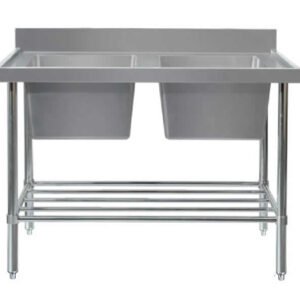 DOUBLE SINK BENCH W2100 X D600 X H900 1 SS2621L