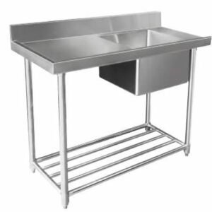 STAINLESS STEEL DISHWASHER SINGLE INLET SINK W1200 X D600 X H900 WSS16165L