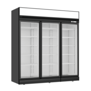 Thermaster Black Upright Three Glass Door Freezer - LG-1563DF