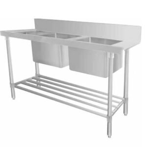 STAINLESS STEEL DISHWASHER DOUBLE INLET SINK 2 WSS27165L