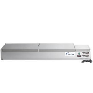 Ex-Showroom: FED-X Salad Bench with Stainless Steel Lids - XVRX1800/380-VIC959